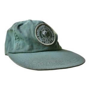 Vintage Polo Ralph Lauren Florida Summer Long Bill Sage Green Fitted Hat Size L